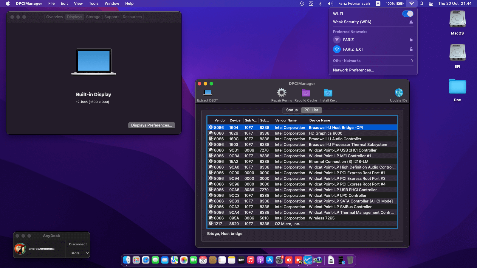 Panasonic Toughbook CF NX4 [Broadwell   Intel HD 5500 + PS2]   OpenCore 2